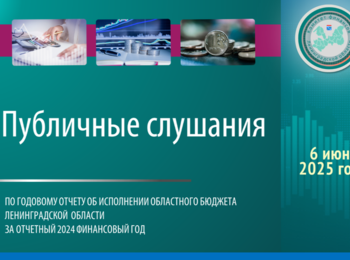 Комитет финансов Ленобласти представит годовой отчет за 2024 год на публичных слушаниях