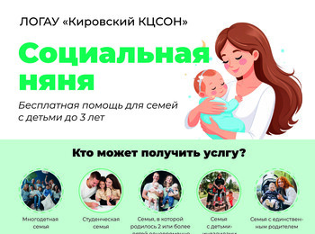 Социальная няня и пункт проката: в Кировском районе реализуются новые социальные программы 